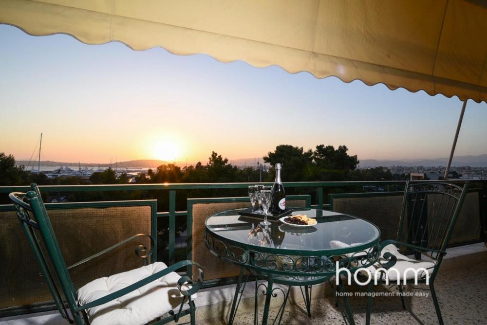 95M² Homm Spectacular Flisvos Marina Sea View Flat Apartment Athens Exterior photo